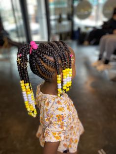 Lil Girl Hairstyles, Stitch Braids, Braided Ponytail, Kids Hairstyles, Girl Hairstyles, Braids, Hairstyles, Hair Styles