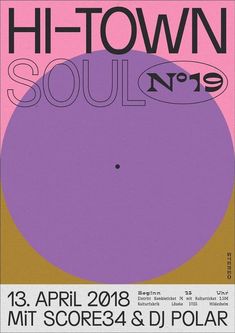 a poster for the hit - town soul festival