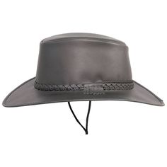 Our men's Crushable Leather Outback Hat with tasseled braided leather hat band and matching stampede string comes in many different colors and styles. This lightweight all-weather Aussie style cowboy hat has a flat crown, wide brim for weather protection as well. Featuring a super comfortable removable sweatband liner that attaches securely with velcro tabs sewn-in to the hat. Easily swap the liner for a half or full-size reducing sweatband (included with purchase) to achieve the perfect fit. Aussie Style, American Hat Makers, Kinds Of Hats, Outback Hat, Cowboys Men, Crown Hat, Leather Hat, Rugged Style, Leather Hats