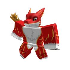 a red and white paper toy that looks like a dragon