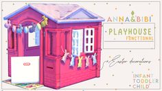 🏡Playhouse | Functional + Easter decorations [Anna&Bibi] | Patreon Sims 4 Cc Playhouse, Sims Baby, Sims 4 Tsr, Sims 4 Challenges, Sims 4 Family, Play Sims 4, Sims 4 Cc Kids Clothing, Sims 4 Children, Sims 4 Game Mods