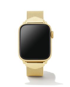 Mia Mesh Watch Band in Gold Tone Stainless Steel | Kendra Scott Gold Apple Watch Band Women, Apple Watch Gold Band, Gold Apple Watch Band, Xmas 2022, Apple Watch Bracelets, Burton Women, Gold Apple Watch, Accesories Jewelry, Mesh Bracelet