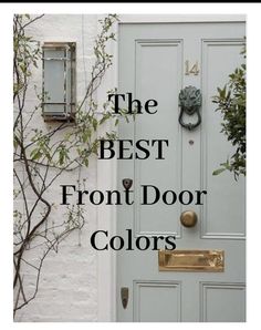 the best front door colors for your home