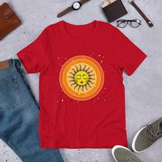 T-shirt Sun Celestial Graphic Tee / Vintage Boho Tee / sun - Etsy France