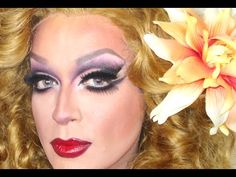 FROM MAN TO WOMAN MAKEUP TRANSFORMATION Makeup Transformation Tutorial, 1980s Makeup, Intense Makeup, Drag Queen Outfits, Queen Outfits, Woman Makeup, Drag Makeup, Eyebrow Stencil