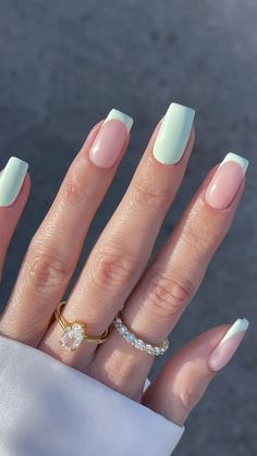 20 Spring French Nail Color Tips Ideas 2024: Unveil Trendsetting Manicures! Nail Designs Neutral Colors French Tips, Beige French Tip, Nail Inspiration Spring 2024, Acrylic Nails Pastel, Summer French Nails, Color Block Nails, Chic Manicure, White French Tip, Blue Tips