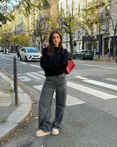 Baggy Jeans For Women, Casual Day Outfits, Outfit Jeans, Fall Aesthetic, Aesthetic Outfit, 가을 패션