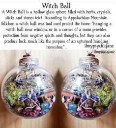 Custom Witches Balls Witch Homestead, Yule Traditions, Witch Balls, Witch Ball, Wiccan Crafts, Pagan Crafts, Spell Jars, Wiccan Magic, Witch Spirituality