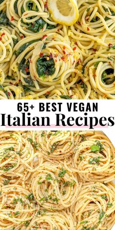 the best vegan italian pasta recipe with lemons and parsley