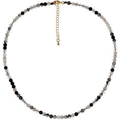 PRICES MAY VARY. The simple necklace is suitable for both women and men; (1pc) The crystal necklace is closed with 14k gold plated lobster clasp and has a total length of 40cm with a 5cm extension chain. High quality crystals and stones (4mm), weight: 11.6g; (Black Rutilated Quartz) Black rutilated quartz is called "leadership stones", symbolizing success and leadership. Black rutilated quartz is not only a beautiful gem, but is also often used as a talisman, symbolizing energy, courage, protect Simple Choker Necklace, Summer Necklaces, Simple Choker, Black Rutilated Quartz, Choker Jewelry, Meditation Gifts, Crystal Bead Necklace, Stone Healing, Summer Necklace