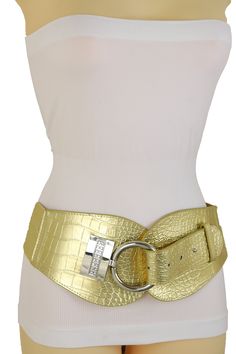 Brand New Trendy Urban Women Stretch Waistband Spring Summer Winter Fall Modern All Year Around Collection Ladies Fashion Feminine Style Sexy Popular Premium Belt - Celebrity perfect for day or night classic look or happy party time Brand new sexy fun and edgy fashion special and unique stylish belt Ladies Fashion Fancy Casual Dressy Style BeltSpecial Style Day Night Evening Party Or Work Fashion BeltStyle : Fashion / Waist or HipCondition : Brand NewColor : Gold faux leather and elastic waistba Fashion Feminine, Happy Party, Animal Print Fashion, Dressy Fashion, Safari Style, Summer Winter, Dressy Casual, Ladies Fashion, Work Fashion