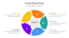 arrow ring chart for powerpoint