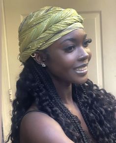 Hair Wrap Black Women, Headwrap Hairstyles Braids, Headwrap Styles Black Women, Scarf Hairstyles Braids, Braided Scarf