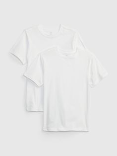 Made with 100% organically grown cotton.  Organic cotton is better for people and the environment because it's grown without the use of harmful synthetic pesticides and fertilizers.  Soft jersey knit.  Crewneck.  Short sleeves. White Relaxed Fit T-shirt By Gap, White Cotton Gap T-shirt, Classic Gap Tops For Everyday, Classic Solid Color Gap Tops, Classic Everyday Gap Tops, Classic Everyday Tops From Gap, Gap Organic Cotton Short Sleeve Top, Gap Cotton Shirt For Everyday, Everyday Gap Cotton Shirt