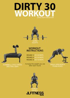 a poster showing different types of workouts for the entire body and how to use them