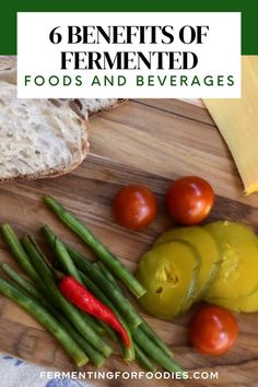 Fermented vegetables, bread and cheese. Benefits Of Fermented Foods, Fermented Dairy, Fermented Foods Benefits, How To Make Pickles, Homemade Sauerkraut, Kefir Grains, Healthy Microbiome, Clean Eating Tips, Food Sensitivities