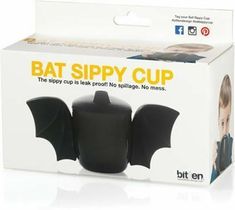 the bat sippy cup is in its packaging