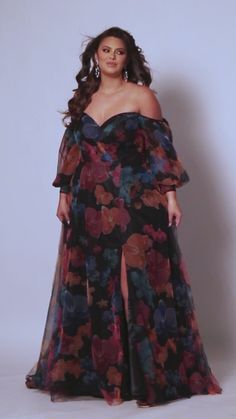 Black Tie Dress Code Women Plus Size, Plus Size Two Piece Dress, Glamour Dress Plus Size, Plus Size Floral Gown, Elegant Formal Dresses Plus Size, Fall Cocktail Dress Plus Size, Engagement Outfit Plus Size, Plus Size Winter Wedding Guest, Plus Size Floral Dress Wedding Guest