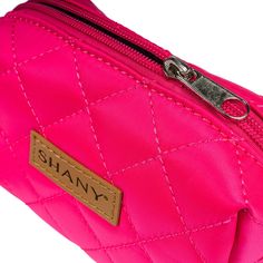 Stay organized while traveling. This travel makeup bag is perfectly shaped to fit securely into your suitcase and purse. Made out of nylon with a zip-around top, this bag will hold your favorite beauty products and bath necessities. Its very easy to wash and resistant to heat. Each piece includes a leather shany logo hacked in the front. Each unit also includes a little handle to make searches easier or for convenient carriage. SHANY mini tote bags are made of nontoxic paint and may come with so Pink Zipper Pouch Travel Accessories For Daily Use, Functional Pink Travel Accessories With Zipper Closure, Pink Cosmetic Storage With Removable Pouch, Trendy Pink Cosmetic Storage Pouch, Pink Large Capacity Cosmetic Pouch, Trendy Pink Portable Cosmetic Bag, Trendy Pink Cosmetic Pouch, Trendy Pink Cosmetic Bag For Everyday, Pink Portable Cosmetic Bag