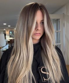 Lived In Ash Blonde Balayage Dark Roots, Dimensional Balayage With Money Piece, Brittany Dawn Hair, Root Smudge With Low Lights, High Impact Blonde, Lived In Dimensional Blonde, Natural Blonde With Money Piece, Cool Tone Bronde Haircolor, Long Bronde Balayage Hair