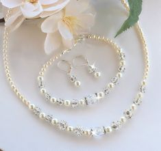 Bracelet And Earring Set, Crystal Anklet, Swarovski Crystal Jewelry, Swarovski Crystal Bracelet, Healing Jewelry, Christian Jewelry, Beaded Necklaces, Spiritual Jewelry, Gemstone Healing