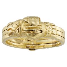 An 18th century gold gimmel ring, consisting of three separate hoops linked together so they can fit together unnoticeably as one, embellished with two interlocking hands pulled apart to reveal a heart to the centre within, circa 1750, measuring 2 x 0.8cm, finger size M¾ , gross weight 8.2 grams. This antique ring is in very good condition for its age. Unmarked, tested as 18ct gold. A romantic and sentimental mid-eighteenth century gimmel ring from the collection of Bentley & Skinner, the London Interlocking Hands, Gimmel Ring, Original Engagement Rings, Detailed Necklace, Antique Ring, Jewellery Shop, Yellow Gold Setting, Aquamarine Stone, Bespoke Jewellery