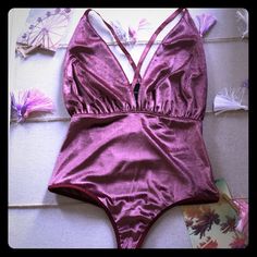 Cara Velvet Bodysuit Size: Xs Color: Vintage Rose Sl Knits Very Comfortable Soft Material Purple One-piece Bodysuit For Party, Pink One-piece Bodysuit For Night Out, Purple Bodysuit For Summer Nights, Purple Summer Bodysuit For Night Out, Summer Purple Bodysuit For Night Out, Pink V-neck Bodysuit For Party, Pink V-neck Party Bodysuit, Bell Sleeve Bodysuit, Orange Bodysuit