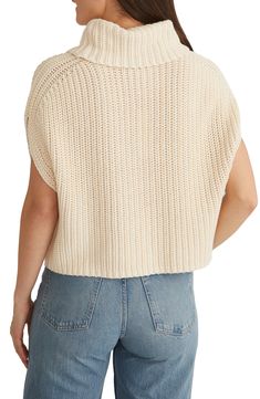 A drapey cowl neck tops a chunky cotton sweater knit in a relaxed profile with barely there dolman sleeves. 19" length Cowl neck Short sleeves 100% cotton Machine wash, tumble dry Imported Cowl Neck Top, Sweater Knit, Cotton Sweater, Dolman Sleeve, Cowl Neck, Knitted Sweaters, Short Sleeves, Nordstrom, Knitting