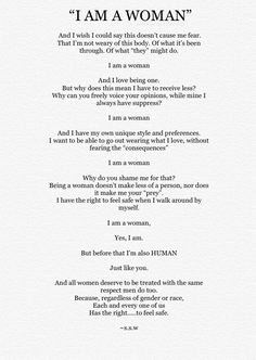 the poem for i am a woman