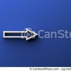 an arrow pointing to the right on a blue background - csp10200