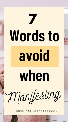 7 words to avoid when manifesting Negative Words, Self Fulfilling Prophecy, Manifestation Tips, Financial Growth, Manifestation Meditation, Personal Growth Motivation, Attraction Manifestation, Personal Improvement, Law Of Attraction Tips