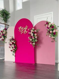 two heart shaped doors with flowers on them