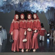 Bridesmaid Dresses Hijab, Dresses Hijab, Muslimah Dress, Hijab Wedding, Muslim Dress