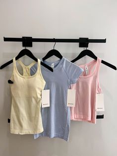 Haul Aesthetic, Lulu Outfits, Lululemon Outfits, Cute Workout Outfits, Casual Preppy Outfits, Trendy Outfits For Teens, Pink Blue Yellow, Cute Preppy Outfits, Tennis Clothes