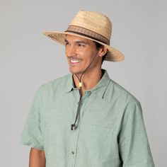 Be the life of the party in this Raffia Fedora! This 100% natural Raffia hat is perfect for any occasion with its UPF 50+ sun protection, comfy chin cord, and chic 3.5" brim. Make your mark with this 59cm stunner today. Features: Color: NaturalMaterials: 100% RaffiaBrim Size: 3.5" BrimSize: 59cmSun Protection: UPF 50+ Adjustable Coastal Straw Hat Made Of Toquilla, Adjustable Sun Hat For Vacation, Natural Panama Hat For Spring Outdoor, Natural Panama Hat For Spring Outdoor Activities, Spring Outdoor Panama Hat In Natural Color, Adjustable Upf 50+ Safari Sun Hat, Western Style Adjustable Fit Summer Fedora, Western Style Summer Fedora With Adjustable Fit, Western Style Adjustable Fedora For Summer