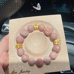 OrcaJump - Lion Agate Bracelet in Pink - Available in 4 Lengths Pink Resin Bracelet Gift, Handmade Pink Resin Bracelets, Gems Bracelet, Agate Bracelet, Agate, Lion, Gems, Bracelet, Pink