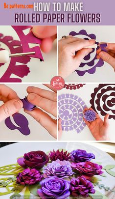 how to make rolled paper flowers