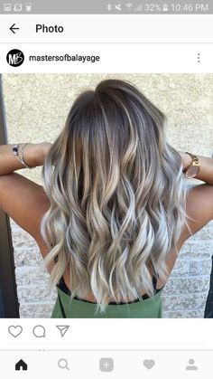 beautiful blonde hair Balayage On Medium Hair, Ashy Grey Balayage, Grey Balayage, Ash Blonde Hair Balayage, Ideas For Nails, Silver Ash, Ash Blonde Balayage, Nails Ombre, Beautiful Blonde Hair