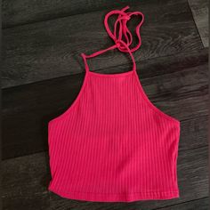 Hot Pink Tie Halter Crop Top , Never Worn Brand New , Shein Sock Outfits, Pink Tie, Halter Crop Top, Pink Ties, Shein Tops, Hot Pink, Crop Top, Womens Tops, Crop Tops