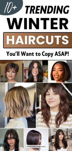 Looking for a fresh style this winter? Check out the 11 trending winter haircuts for 2024 that are taking over salons! From chic blunt bobs to playful bottleneck bangs, these haircuts are perfect for a stylish winter update. Whether you love layered cuts, curtain bangs, or soft shags, there’s a look for every hair type and vibe. Discover your next favorite haircut and transform your look this winter. Read the blog post to explore all the trendy winter haircuts for short, medium and long hair! Collarbone Length Hair Straight, Popular Hair Cuts, Bottleneck Bangs, Textured Haircuts, Curtain Bangs With Layers, Collarbone Length Hair, Bangs With Layers, Winter Haircuts, Winter Update