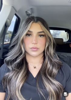 Iced Brown Hair, Winter Dimensional Brunette, Smoky Balayage, Brunette Money Piece Balayage, Brunette Hair With Money Piece, Perfect Blonde Hair, Venus Of Willendorf, Dark Blonde Hair Color