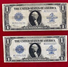 (eBay) Find many great new & used options and get the best deals for Lot of Two Series 1923 Blue Seal One Dollar "Horse Blanket" Silver Certificates at the best online prices at eBay! Free shipping for many products! Banknotes Money, Gold Bullion Bars, Horse Blanket, Silver Certificate, Orient Express, Horse Blankets, Gold Bullion, One Dollar, Silver Dollar