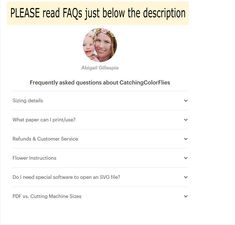 a screenshot of a web page with the caption'please read faqs '