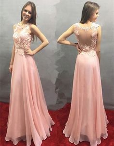 Prom Dresses Pink, Lace Prom Dresses, Pink Party Dresses, Floor Length Prom Dresses, Pink Prom Dress, Prom Dress Stores, Prom Dresses Sleeveless, Pink Prom, A Line Prom Dresses