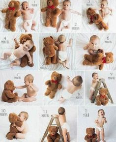 Photoshoot Ideas Monthly Baby Photo Ideas, Newborn Checklist, Baby Milestones Pictures, Baby Fotografie, Monthly Baby Photos, Baby Photography Ideas, Milestone Pictures, Monthly Baby, Baby Pic