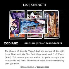 the zodiac tarot cards are being displayed