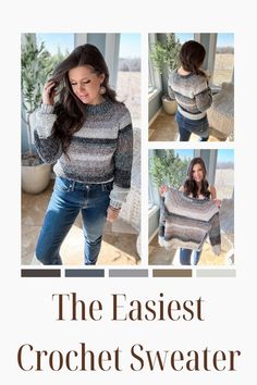 the easyest crochet sweater pattern