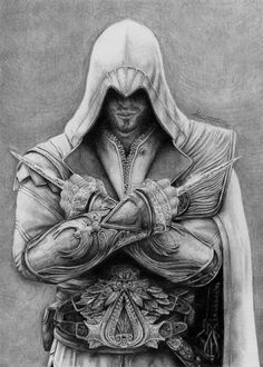 Ezio by ~Laminated-TeabaG on deviantART Assassins Creed Tattoo, Assassin's Creed Ezio, Assassins Creed Ii, Ezio Auditore, Assassins Creed Series