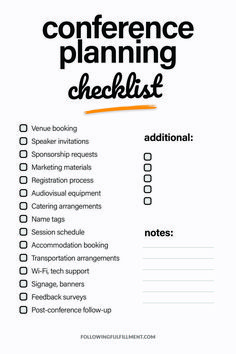 a checklist with the words succession planning checklist written in orange and black on it