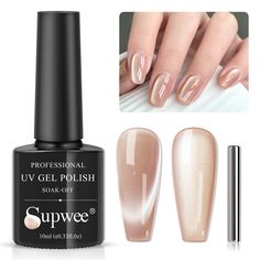 PRICES MAY VARY. 🐱Glassy Cat Eye Gel Polish: 1*10ml(0.33fl oz) Moonlight Cat Eye Gel Nail Polish with 1PC Magnetic Stick. Achieve a flawless application with no black spots, allowing the cat eye effect to shine through beautifully 💅Upgrade Your Nail with Moonlight Cat Eye: This Cat Eye Gel Polish delivers a glass-like shine, leaving your nails looking clear and bright. With its upgrade cat eye effects, your nails will stand out from the crowd, drawing attention wherever you go 👌Safe And High Crowd Drawing, Magnetic Nail Polish, Pedicure Nail Designs, Cat Eye Gel Polish, Magnetic Nails, Cat Eye Gel, Led Nail Lamp, Gel Nail Designs, Manicure Y Pedicure